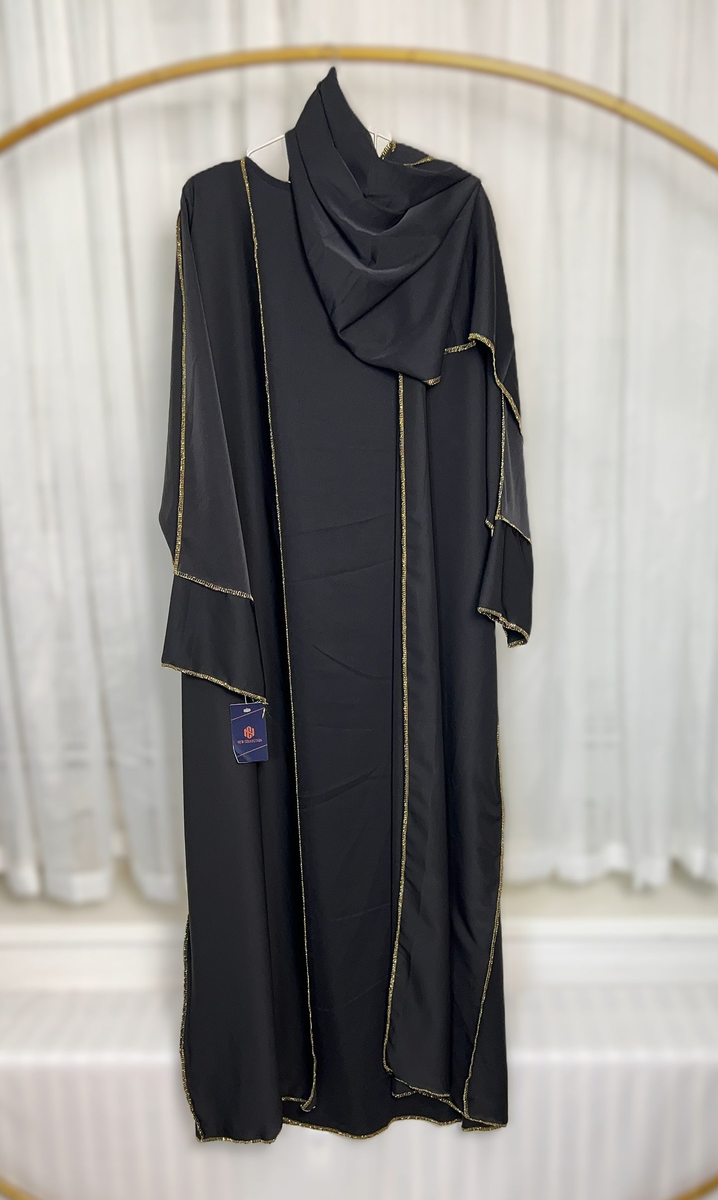 ABAYA SET 3-TEILIG MEDINA-SEIDEN-STIL (AISCHA)