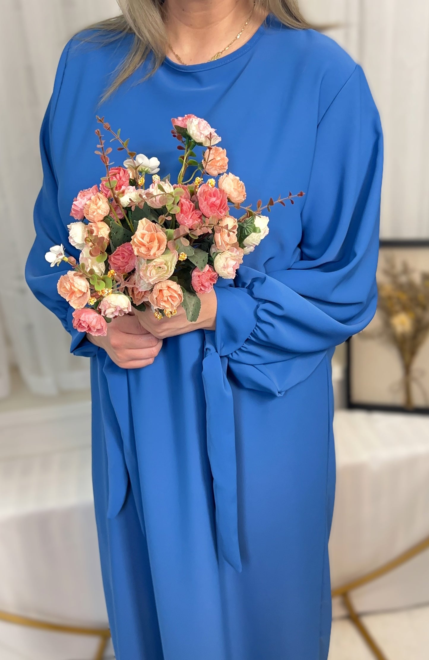 ABAYA KLEID SCHLEIFE MEDINA-SEIDEN-STIL (SALMA)