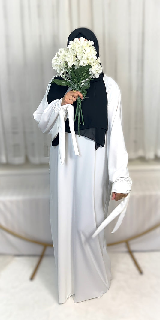 ABAYA KLEID SCHLEIFE MEDINA-SEIDEN-STIL (SALMA)
