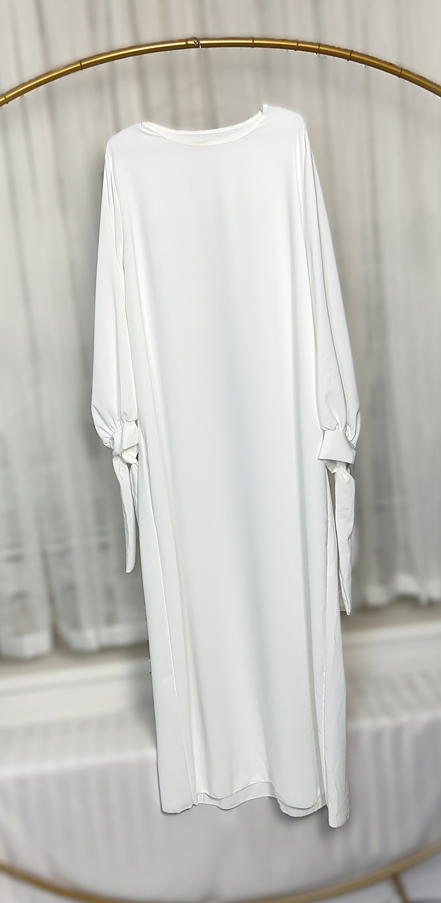 ABAYA KLEID SCHLEIFE MEDINA-SEIDEN-STIL (SALMA)
