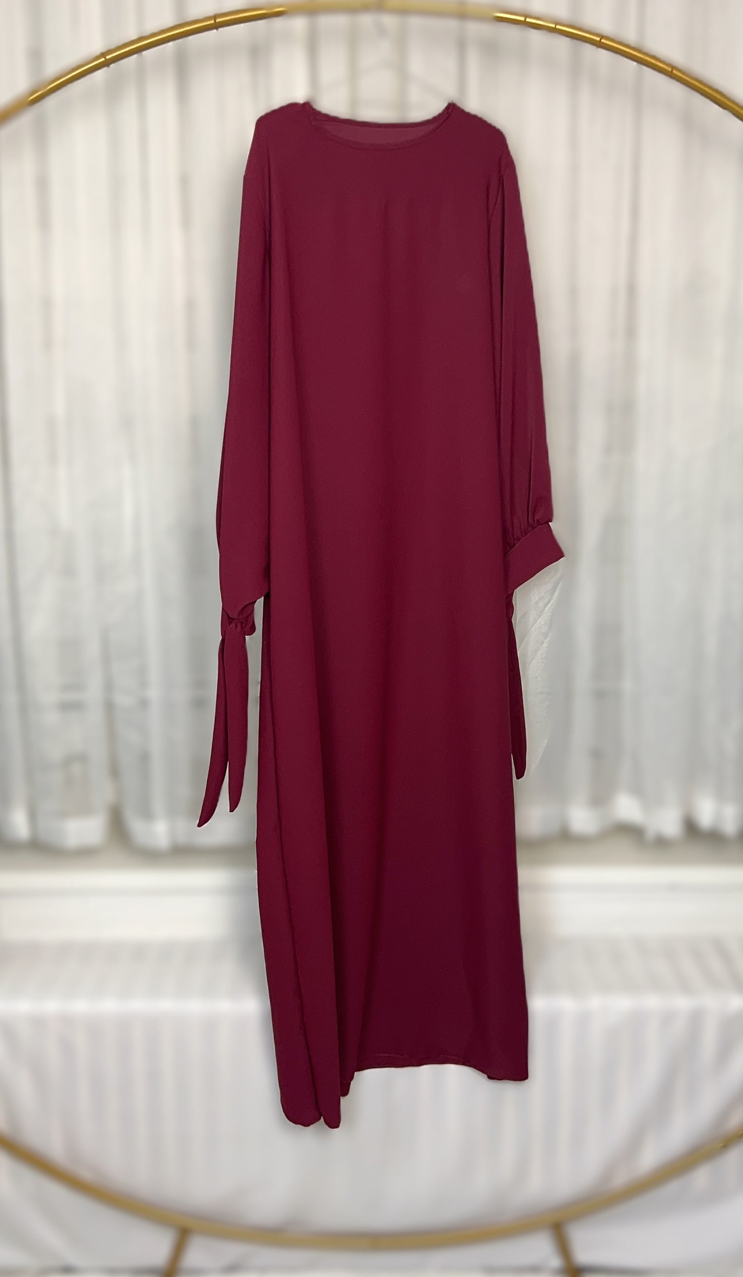 ABAYA KLEID SCHLEIFE MEDINA-SEIDEN-STIL (SALMA)