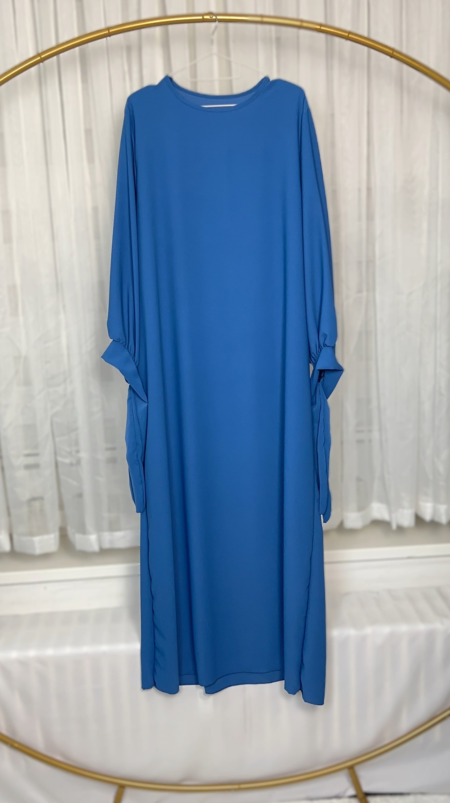 ABAYA KLEID SCHLEIFE MEDINA-SEIDEN-STIL (SALMA)