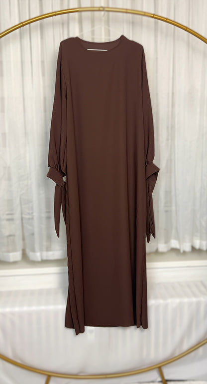 ABAYA KLEID SCHLEIFE MEDINA-SEIDEN-STIL (SALMA)