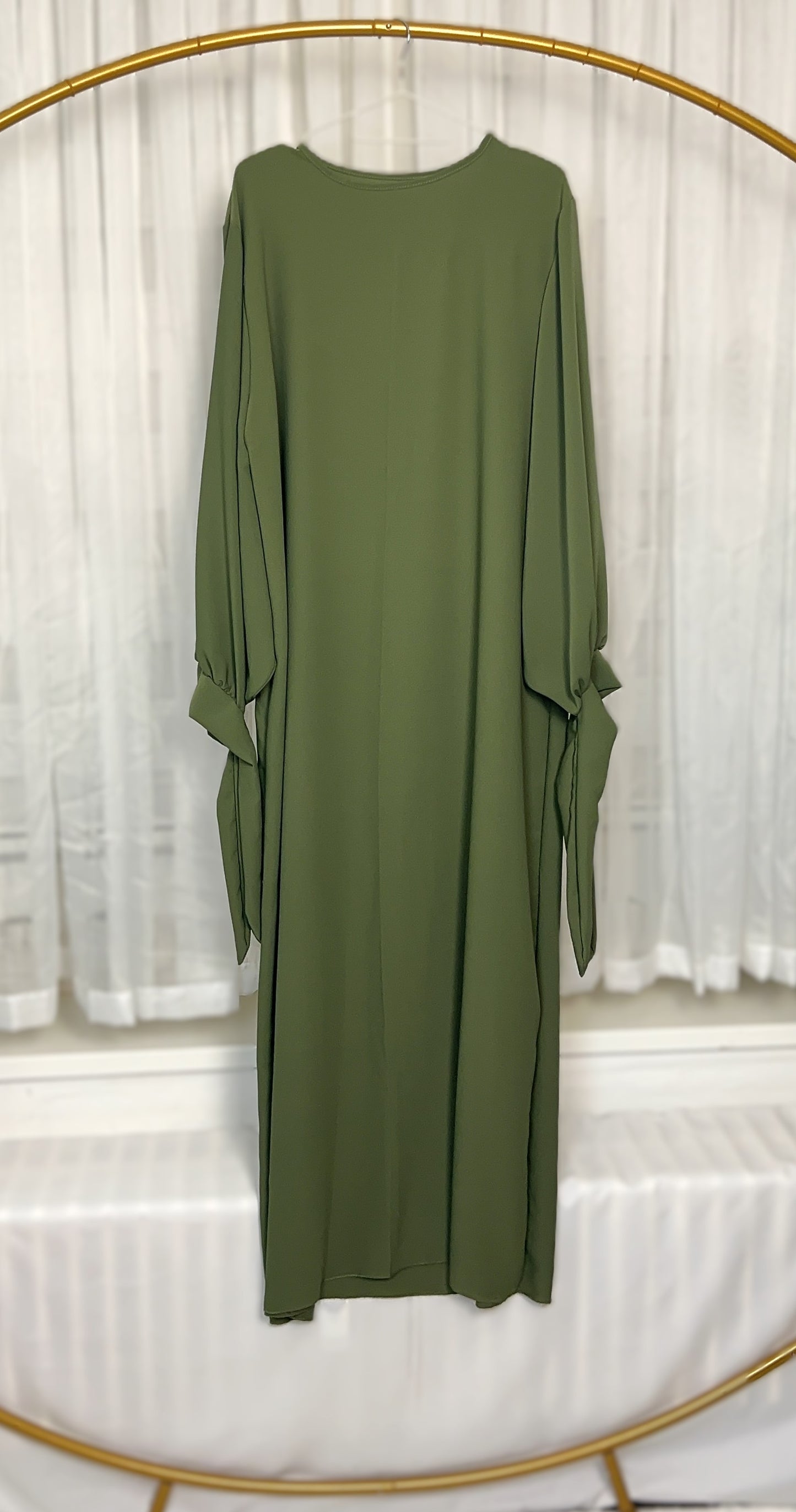 ABAYA KLEID SCHLEIFE MEDINA-SEIDEN-STIL (SALMA)