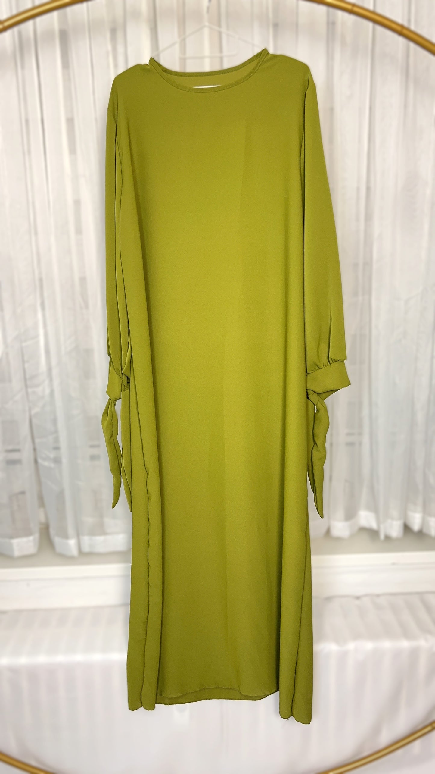 ABAYA KLEID SCHLEIFE MEDINA-SEIDEN-STIL (SALMA)