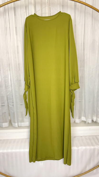ABAYA KLEID SCHLEIFE MEDINA-SEIDEN-STIL (SALMA)