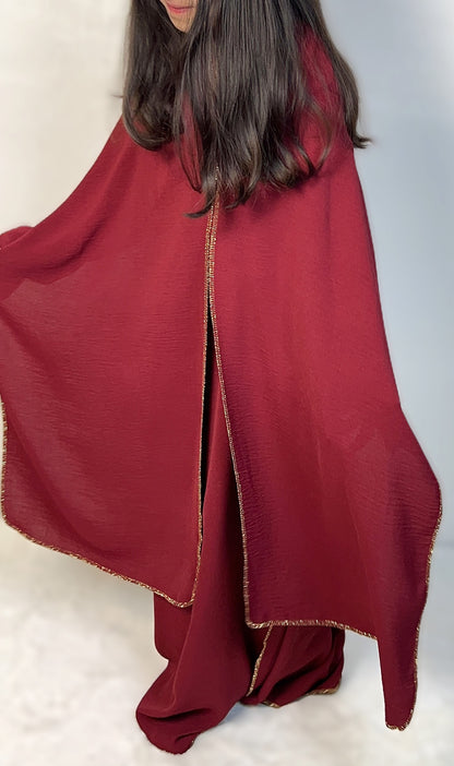 KINDER ABAYA MIT INTEGRIERTEM SCHAL (verfügbar in verschiedenen Farben)