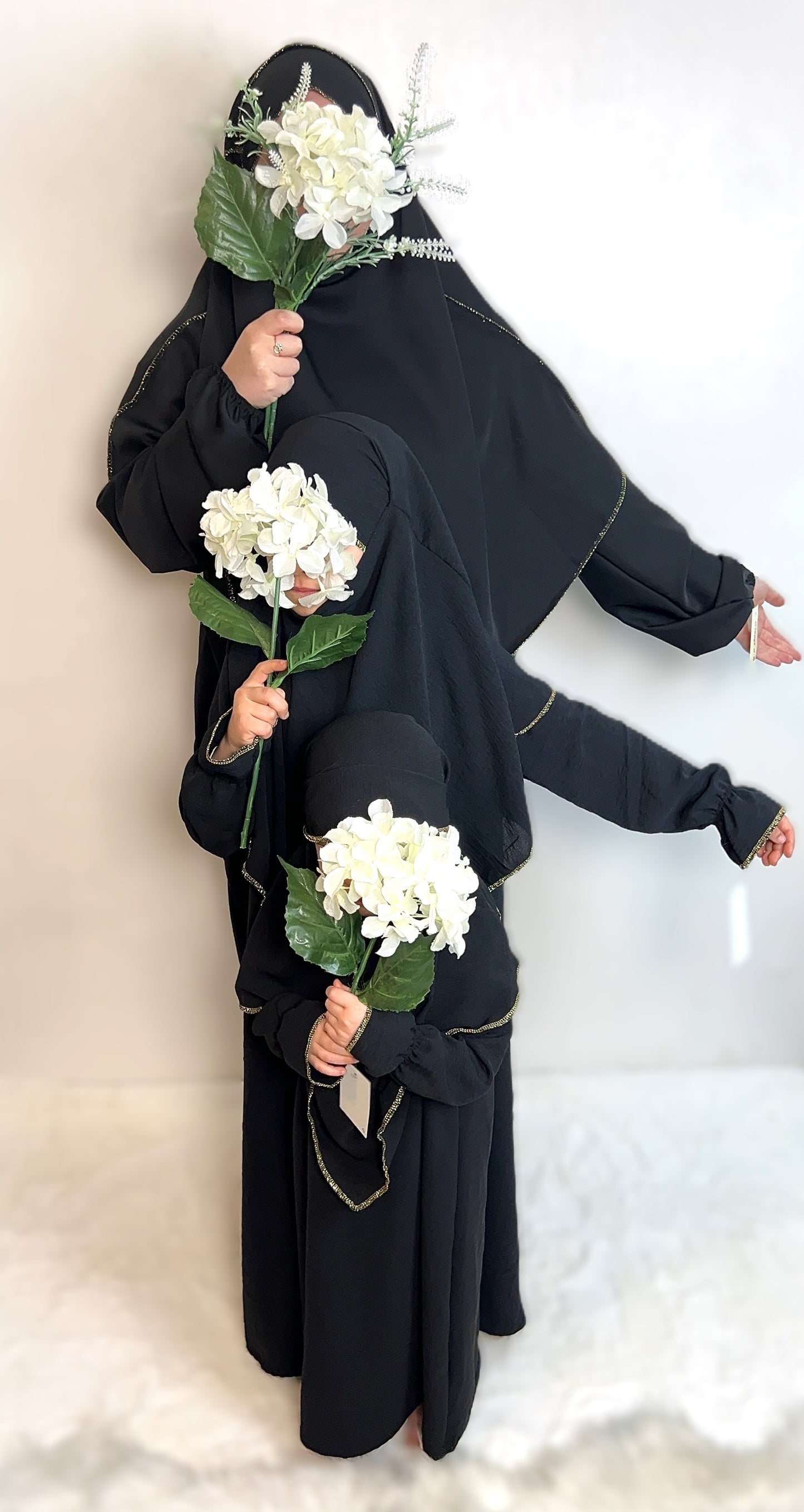 KHIMAR + ABAYA SET MEDINA-SEIDEN-STIL (SARAH)