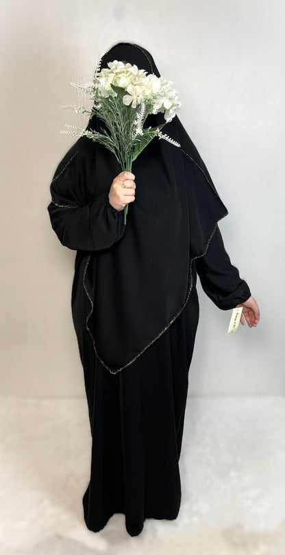 KHIMAR + ABAYA SET MEDINA-SEIDEN-STIL (SARAH)