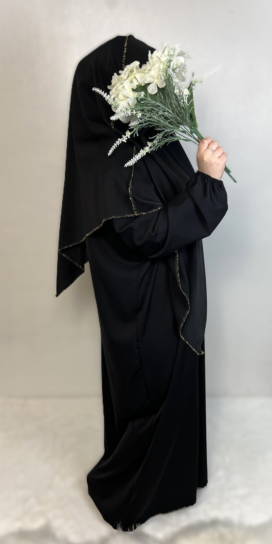 KHIMAR + ABAYA SET MEDINA-SEIDEN-STIL (SARAH)