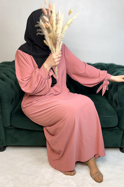 ABAYA KLEID SCHLEIFE MEDINA-SEIDEN-STIL (SALMA)