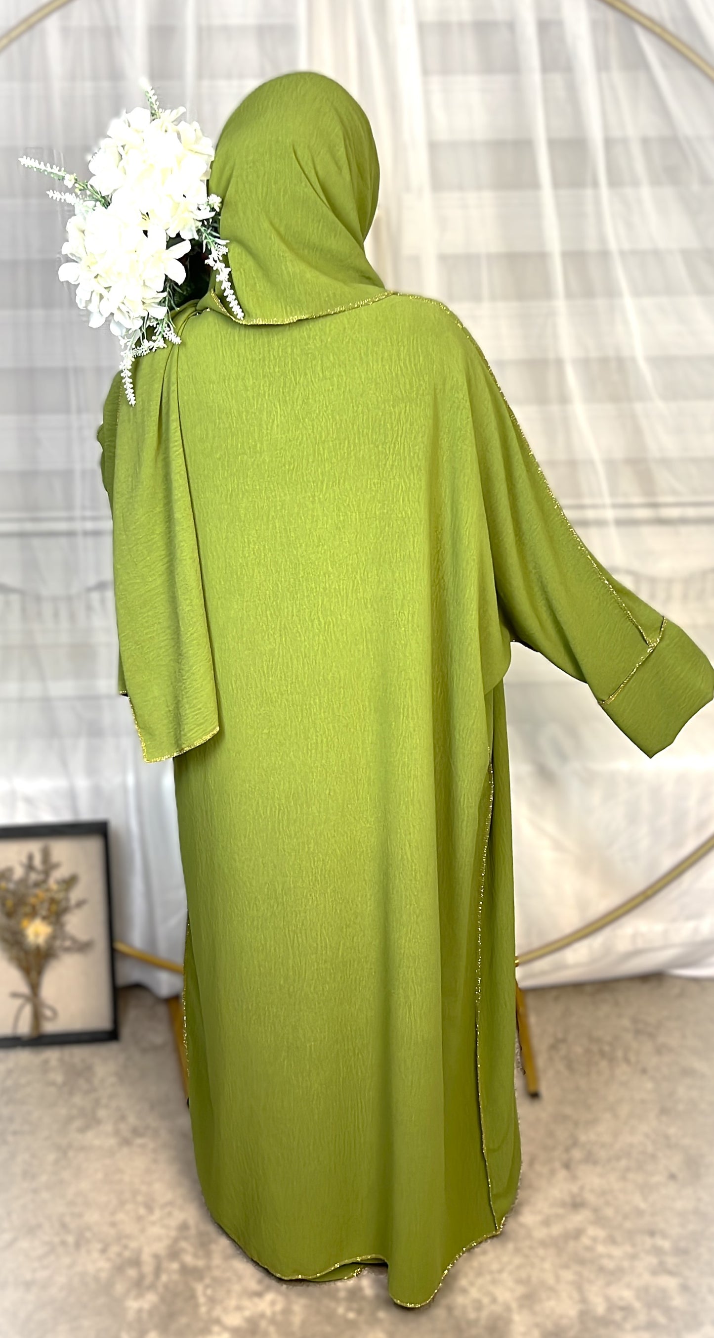 ABAYA SET 3-TEILIG JAZZ (SAMIRA) Grün
