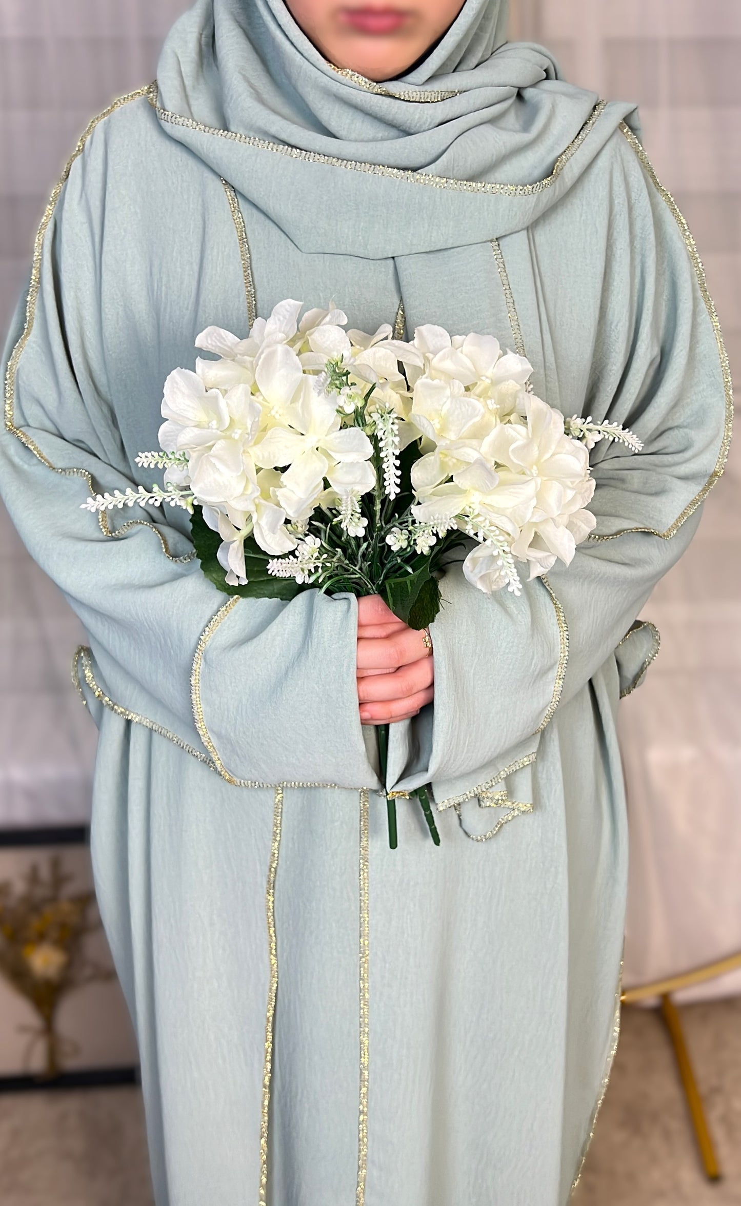 ABAYA SET 3-TEILIG JAZZ (SAMIRA) Mint