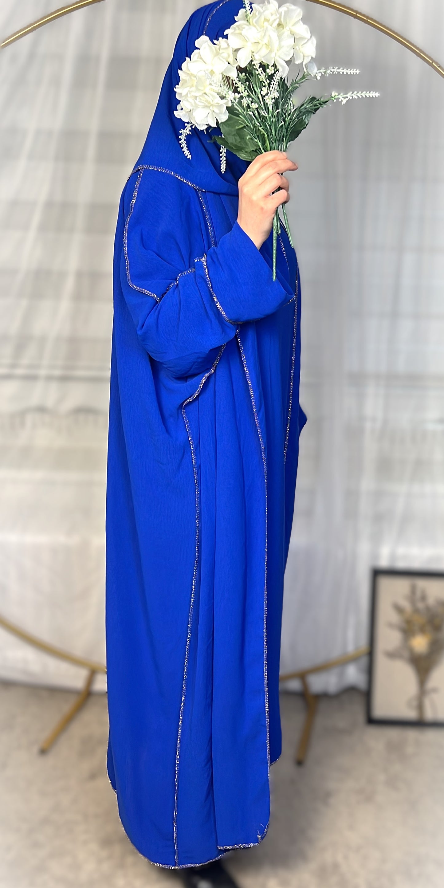 ABAYA SET 3-TEILIG JAZZ (SAMIRA) Royalblau