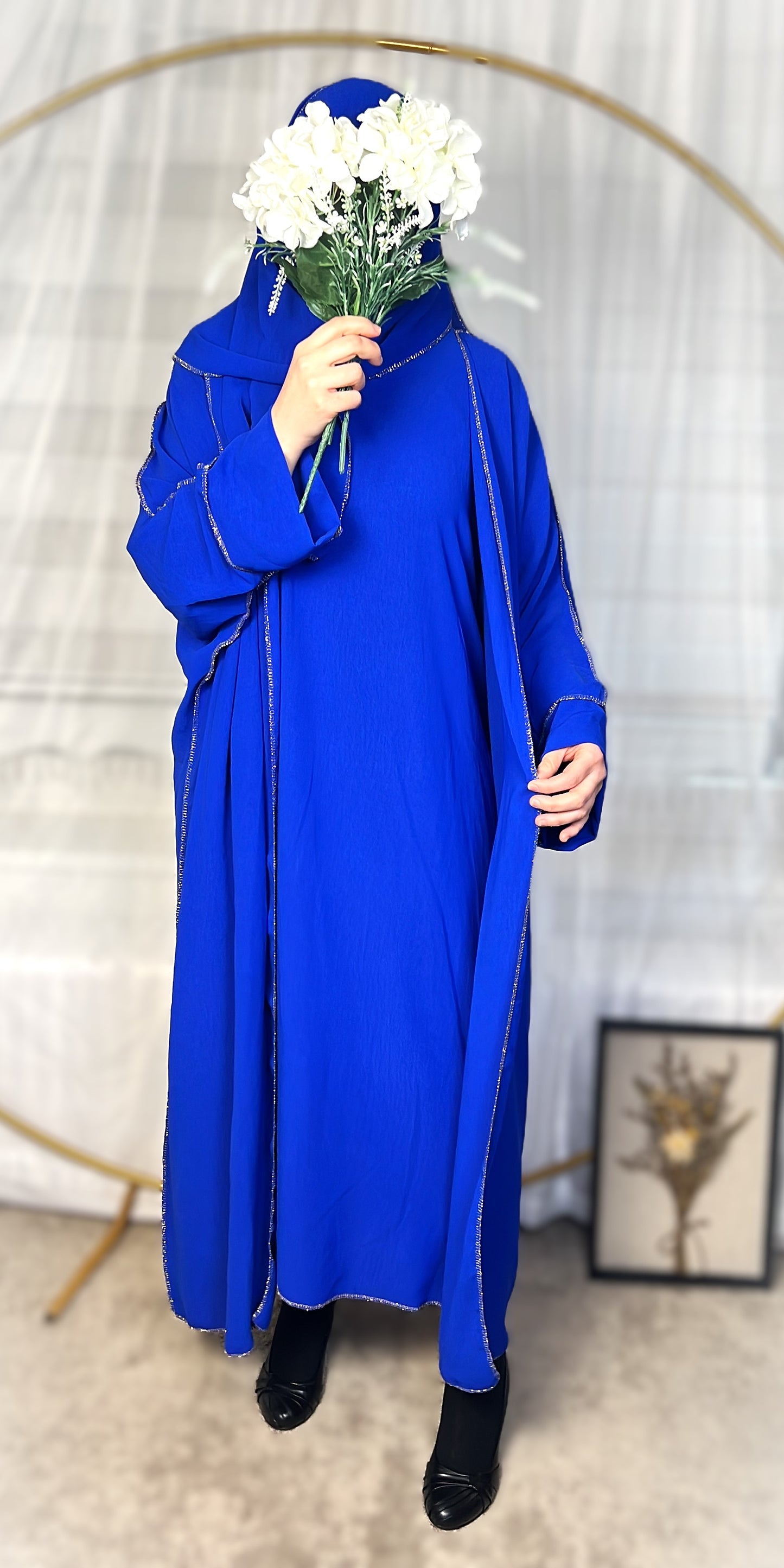 ABAYA SET 3-TEILIG JAZZ (SAMIRA) Royalblau