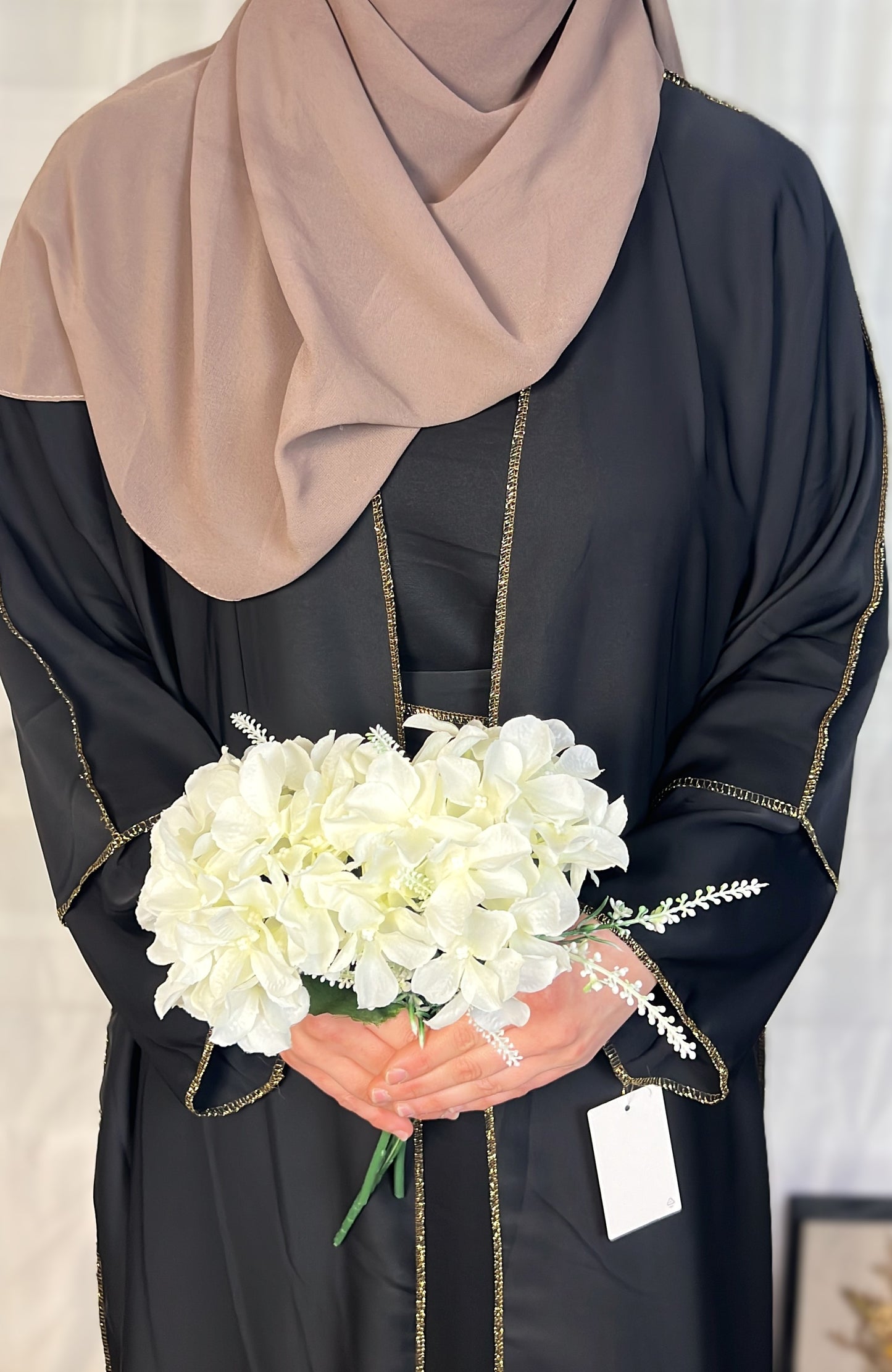 ABAYA SET 3-TEILIG MEDINA-SEIDEN-STIL (AISCHA)