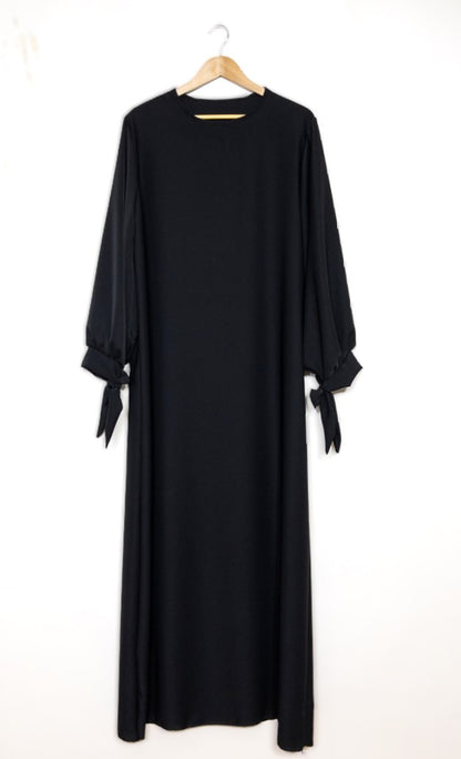 ABAYA KLEID SCHLEIFE MEDINA-SEIDEN-STIL (SALMA)