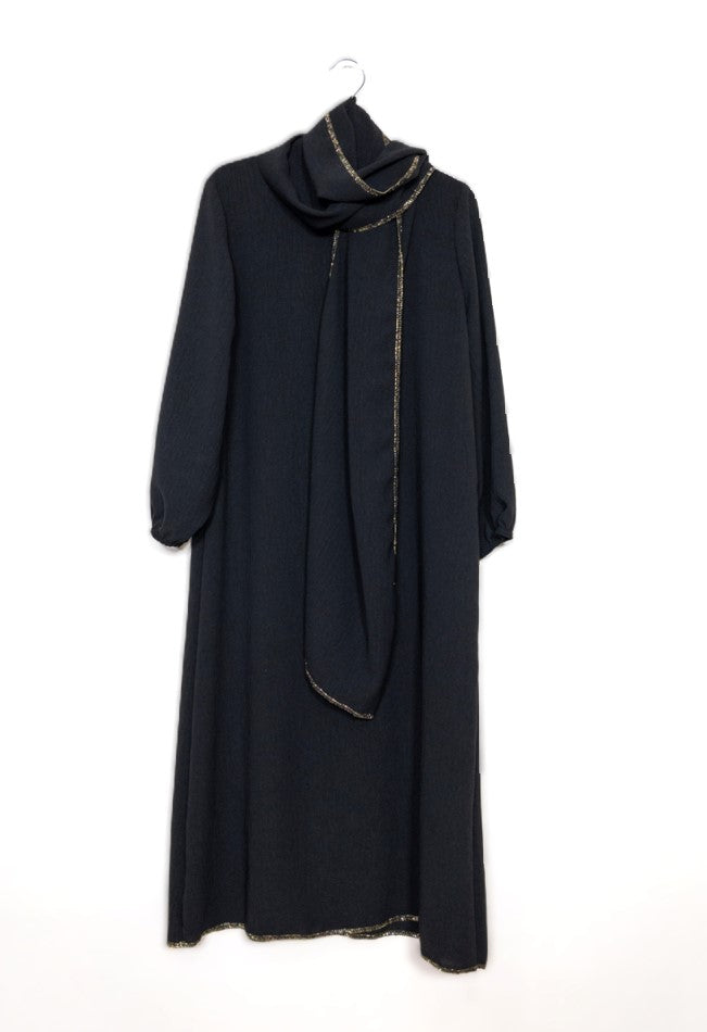 KINDER ABAYA MIT INTEGRIERTEM SCHAL