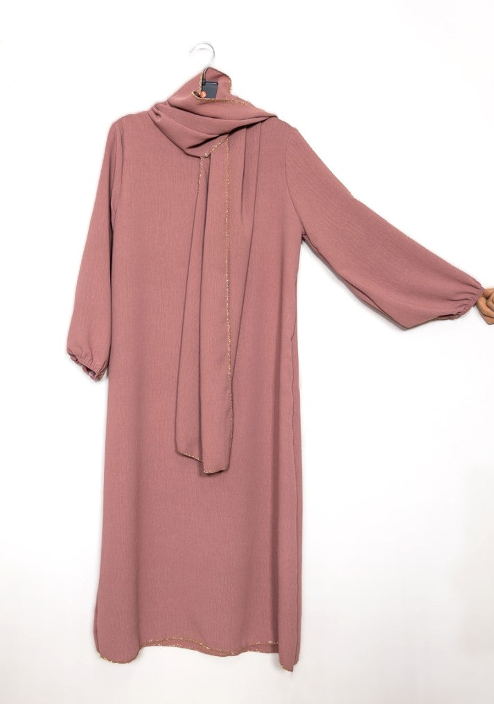 KINDER ABAYA MIT INTEGRIERTEM SCHAL