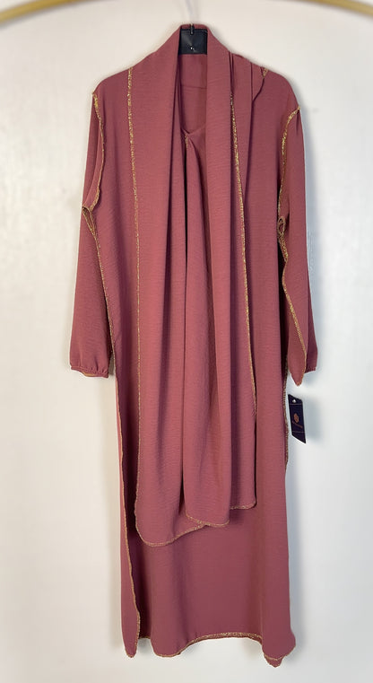 KINDER ABAYA MIT INTEGRIERTEM SCHAL (verfügbar in verschiedenen Farben)