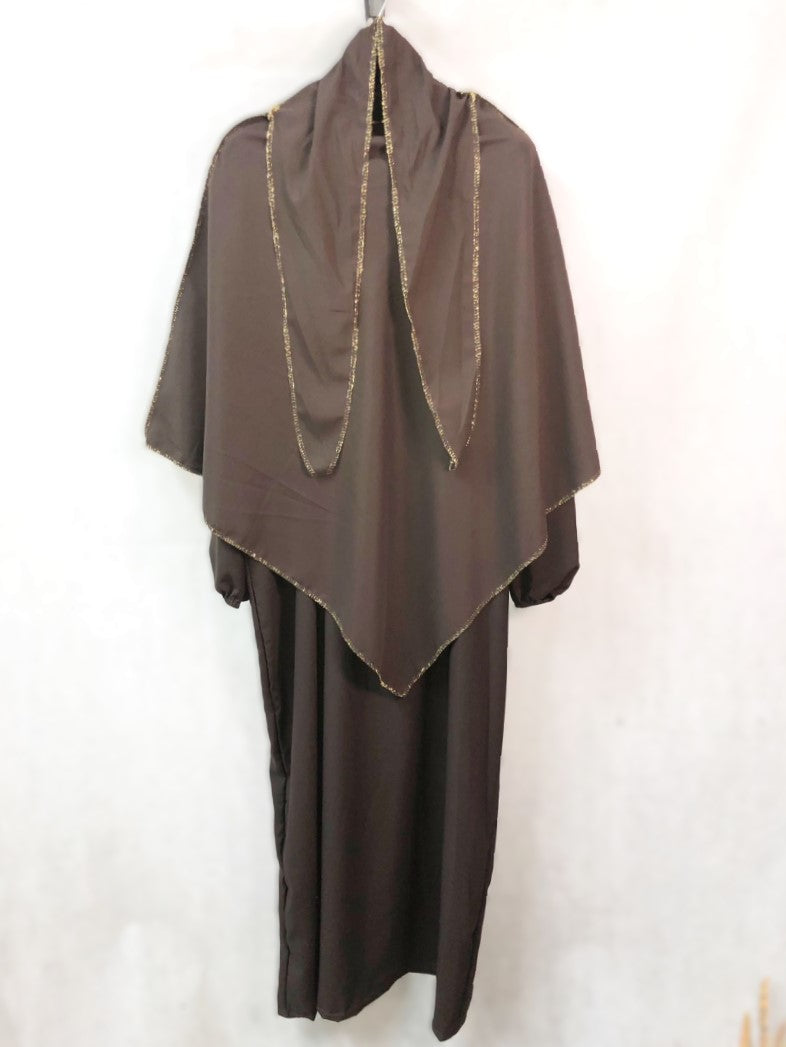 KHIMAR + ABAYA SET MEDINA-SEIDEN-STIL (SARAH)